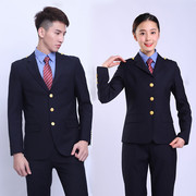铁路制服春秋男女士西装套装工作服19式铁路局专用服装新式路服
