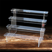 手办盲盒阶梯架家用立牌模型透明展示架亚克力香水阶梯式陈列架