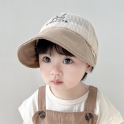 夏季婴儿宝宝帽子网眼可爱薄款遮阳超萌防晒字母渔夫帽透气遮阳帽