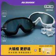 游泳眼镜有带度数的大框专业泳镜防水防雾高清男女士高度数近视款
