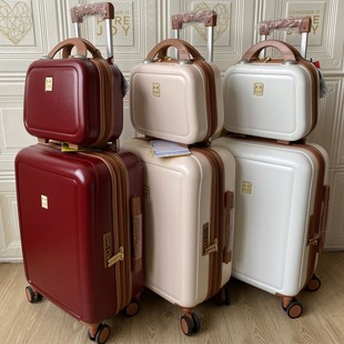 出口日本子母箱，红色婚庆拉杆箱结婚旅行箱，20寸22寸24寸皮箱