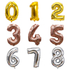 数字铝膜气球金银色(金银色，)玫瑰金宝宝(金宝宝，)周岁宴布置甜品台装饰生日派对32寸