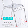 定制不锈钢餐椅靠背椅家用餐椅休闲椅无磁加厚工业椅现代简约靠背