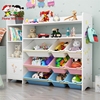儿童玩具收纳架宝宝，绘本书架幼儿园多层置物架，大容量收纳柜储物箱