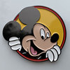 米奇徽章迪士尼米老鼠Mickey车标汽车贴纸电动车身划痕装饰金属贴