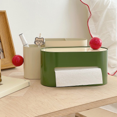 创意铁艺多功能纸巾盒茶几遥控器收纳盒家用客厅高级感餐桌抽纸盒