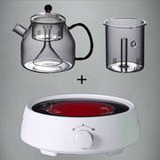 蒸茶壶煮茶器煮茶壶套装泡茶家用电E陶炉玻璃烧水壶耐高温蒸汽茶