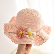 女宝宝帽子夏季女童，防晒帽可爱超萌儿童遮阳帽，婴儿草帽太阳帽女孩