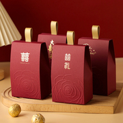 结婚专用装喜糖盒子欧式2023订婚手提小众礼盒袋子空盒高级感
