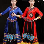 定制六一少数民族服装儿童苗族，彝族侗族演出服装女童瑶族黎族表演