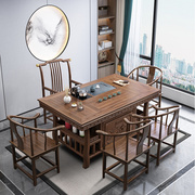 茶桌椅组合办公室实木泡茶台功夫茶几桌茶具套装一体小户型喝