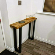 实木玄关桌靠墙中式窄桌简约现代玄关台小条案长条边桌极窄玄关柜