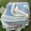 儿童小毛毯夏季办公室午睡毯子冬季加厚婴儿被子法兰绒珊瑚绒盖毯