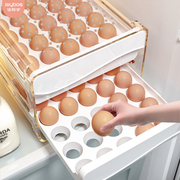 佳帮手鸡蛋收纳盒抽屉式冰箱，专用家用食品级，密封保鲜厨房整理神器