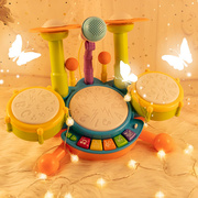灵动宝宝儿童玩具架子鼓，初学者多功能乐器爵士鼓，男女孩3-4-6岁生
