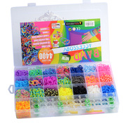 28格彩虹橡皮筋 彩色手工编织器DIY益智儿童玩具编织手链32格套装