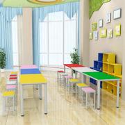 双层教室百变半圆扇形会议桌椅培训彩色桌长条办公家具组合课桌椅