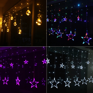 LED小彩灯星星灯闪灯电池灯串 婚庆圣诞酒吧装饰灯满天星圆球串灯