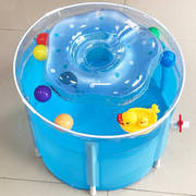 婴儿游泳桶宝宝新生儿游泳池浴缸家用折叠小儿童浴盆洗澡桶蓝色特