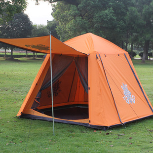 定制双层帐篷多人自动帐篷西藏名族风露营草原大帐篷户外野营用品