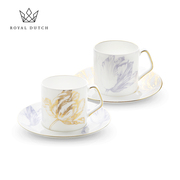 ROYAL DUTCH皇家荷兰郁金香骨瓷咖啡杯套装下午茶具高档精致礼物
