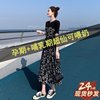 哺乳衣外出辣妈款2021气质，春季哺时尚装遮肚子套装大码