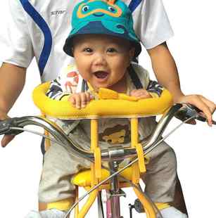 宝宝单车前坐自行车儿童安全座椅加厚电动车座椅快拆前座后座