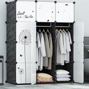 简易衣柜组装折叠塑料组合树脂布衣橱简约现代经济型收纳柜省空间