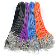 彩色蜡绳diy饰品配件项链绳，韩国黑皮绳挂件，绳吊坠绳定制