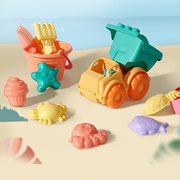 babygo儿童沙滩玩具套装，宝宝挖沙铲子小孩决明子，玩沙戏水花洒玩具