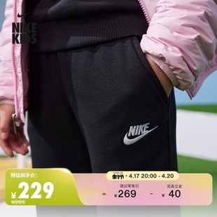 nike耐克男女童fleece大童针织，长裤夏季运动裤，刺绣柔软fd3019