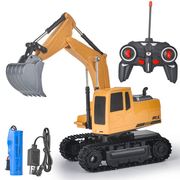 儿童玩具遥控工程车，地摊玩具充电玩具汽车挖掘机模型