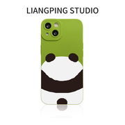搞怪笑脸熊猫背影适用一加ACE2手机壳OnePlus个性1+9RT表情8T创意10PRO高级感11可爱软12全包防摔ACE3保护套