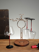 实木红酒杯架创意欧式高脚杯架倒挂悬挂吊杯展示架家用置物架子