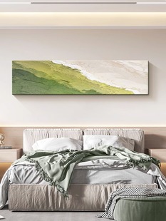 客厅装饰画现代沙发背景墙砂岩肌理，挂画主卧床头，卧室绿色艺术壁画