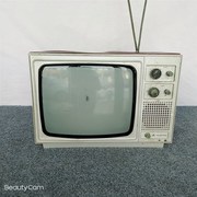 民俗老物件老式黑白摆件道z具电视旧货复古怀旧老收藏装饰电视机