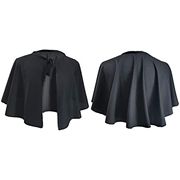 欧美男女通用黑色小披肩万圣节舞台演出服角色扮演短斗篷2023