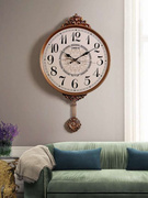 钟表挂钟客厅美式个性创意时尚，欧式简约大气，家用北欧静音挂墙时钟