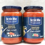 lasiciliapastasauce辣西西里蘑菇番茄意面调味酱，拿坡里意粉酱