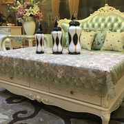 白色蕾丝茶几桌布台布桌垫布艺花边客厅欧式长方形餐桌布绿色紫色