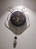 北欧创意轻奢麋鹿挂钟，简约现代客厅，背景墙装饰钟表时尚静音时钟