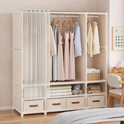 落地式宝宝衣柜家用卧室防尘简易出租房经济型，组合整理置物架收纳