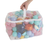儿童海洋球玩具收纳袋浴室玩具波波，球沥水袋手提拉链网兜清洗袋子