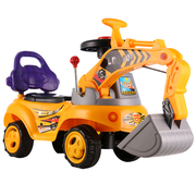 男孩儿童挖掘机玩具车挖土机可坐挖机小孩勾机可坐人菲电动工程车