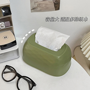创意抽纸盒客厅房间，餐桌办公室网红轻奢奶油，收纳弹簧纸巾盒贝壳形