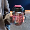 塑料水杯tritan食品级耐高温吸管杯高颜值大容量，杯子防摔可爱便携