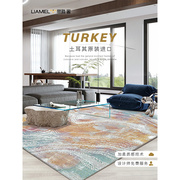 土耳其进口地毯现代轻奢意式极简美式家用客厅卧室别墅沙发茶几毯