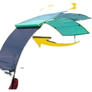隐形电瓶车伸缩雨棚电动车遮阳伞通用防晒防雨蓬摩托车挡风板