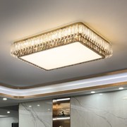 后现代简约客厅灯led水晶吸顶灯 方形大气2021年大厅卧室灯具