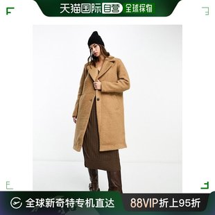 香港直邮潮奢 Vero Moda 维莎曼 女士Vero Moda 精细剪裁驼色大衣